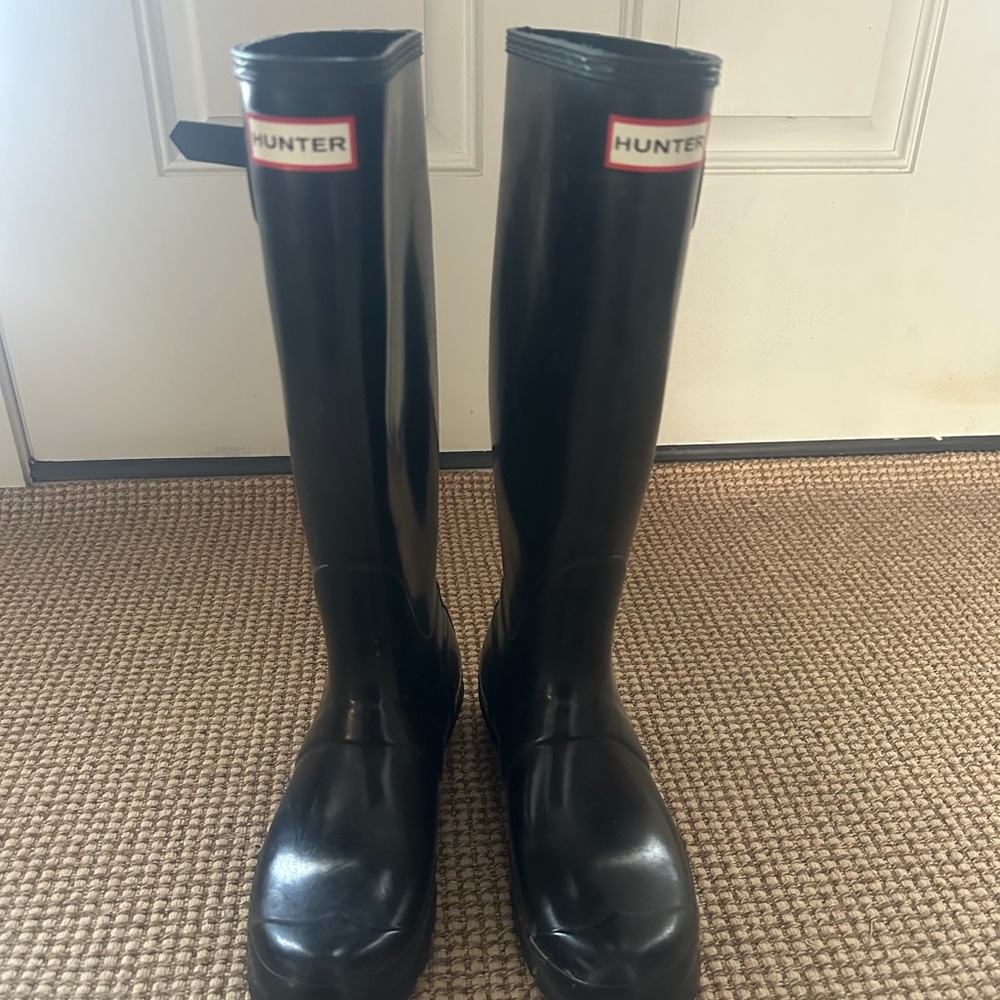 Hunter Black Waterproof Boots